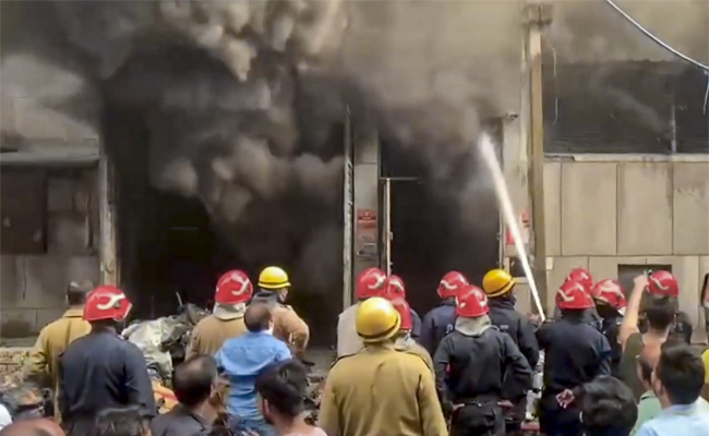 Fire breaks out at factory in Narela Industrial Area, no casualties
